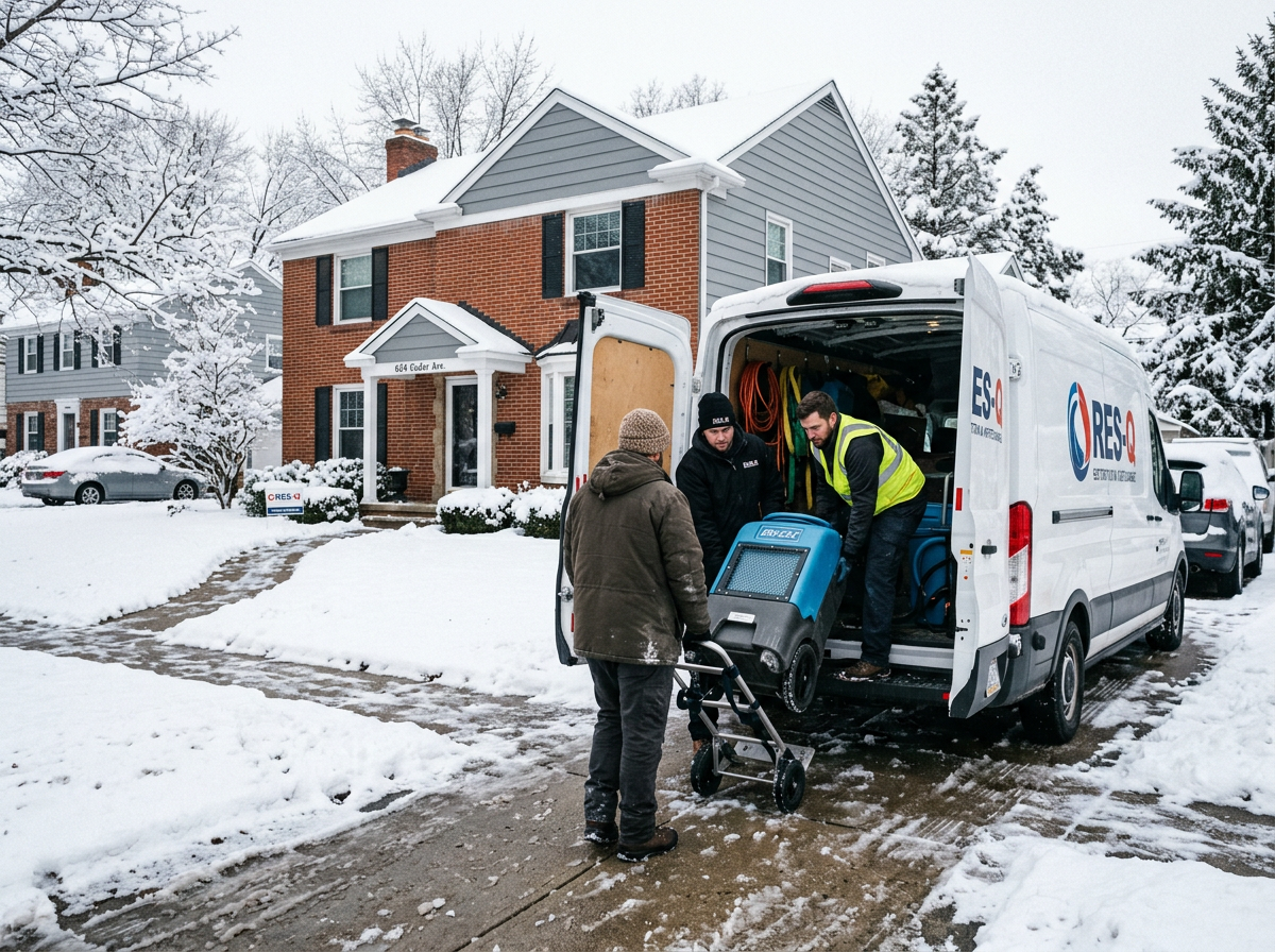 The Michigan Flood Response team at work in Ypsilanti