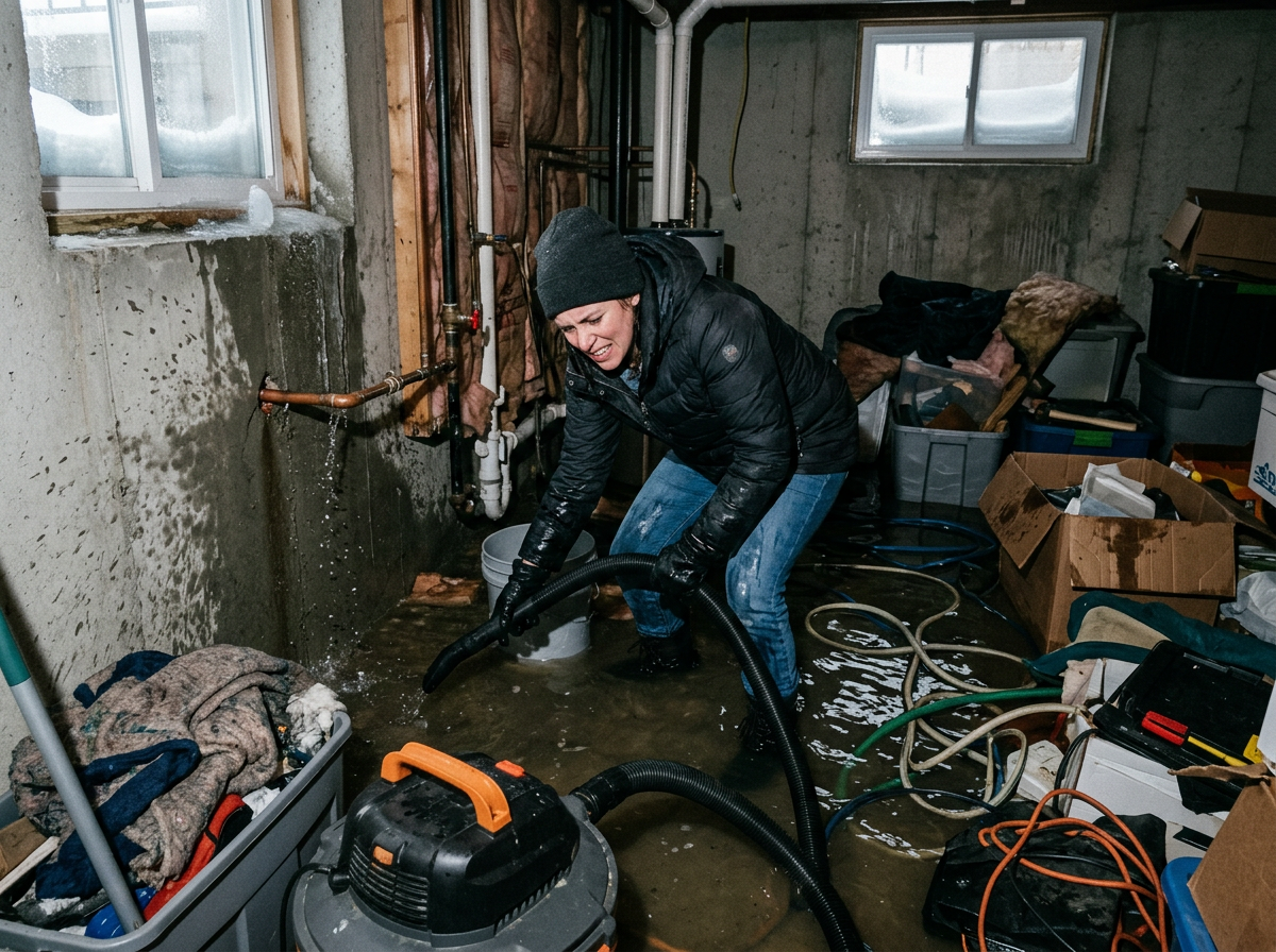 Initial Steps After a Pipe Burst During Ypsilanti Winters