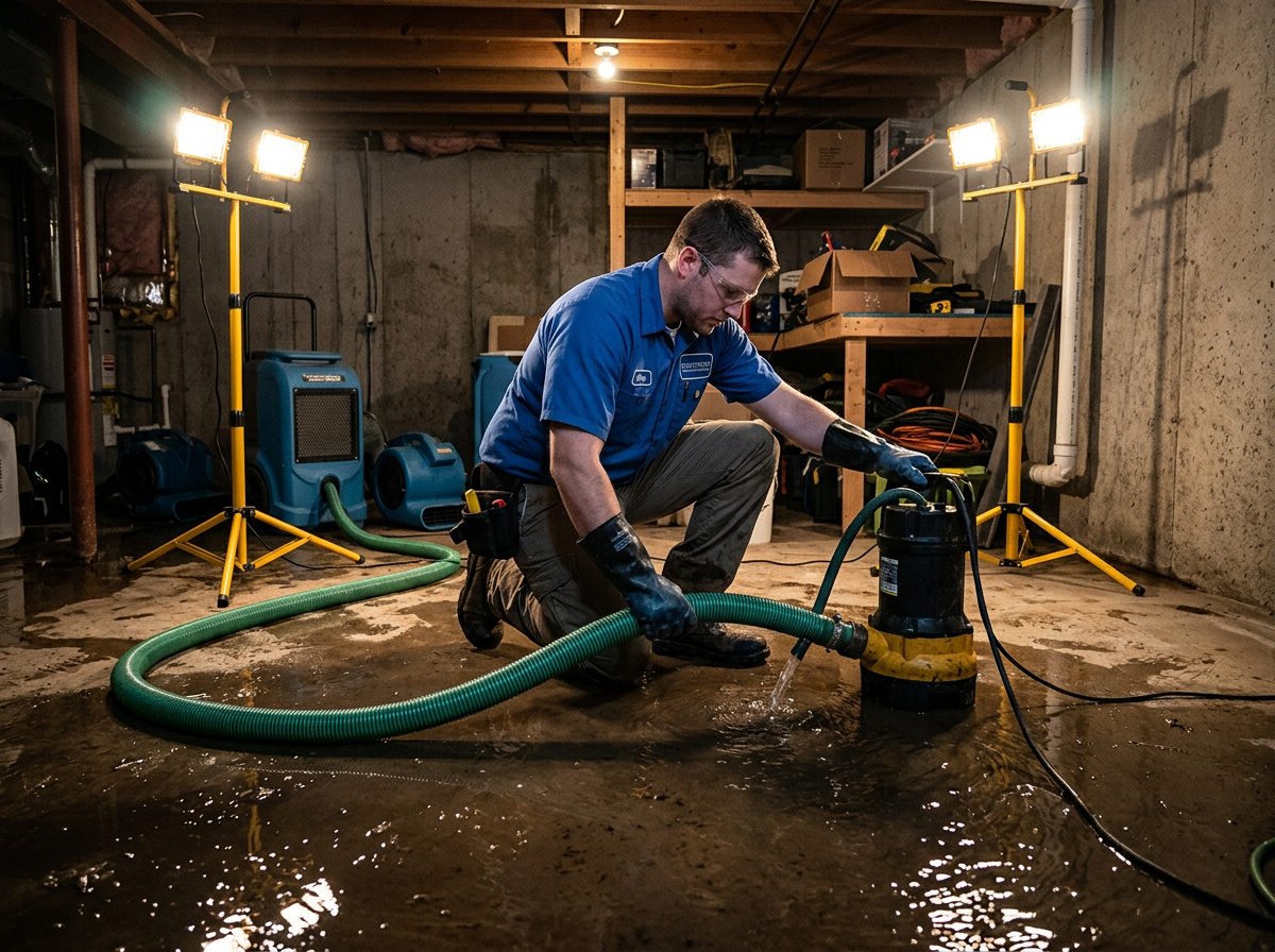 Basement Water Removal in Ypsilanti