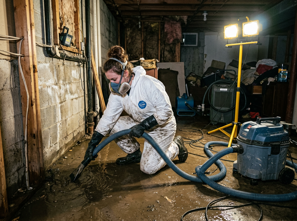 Flooded Basement Cleanup in Ypsilanti